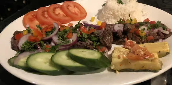 Georgian Salad at Saperavi Georgian Restaurant Winnipeg