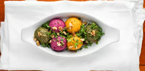 Pkhali Platter at Saperavi Georgian Restaurant Winnipeg